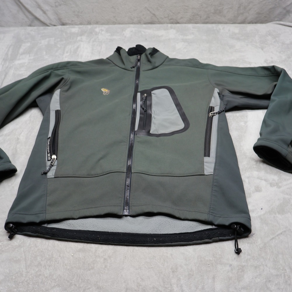 Mountain Hardwear Jacket Mens Large Green Full Zip Gore Windstopper USA Made VTG